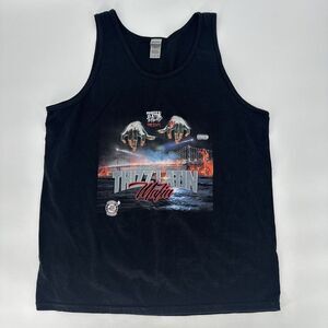 Thizz Latin Graphic‎ Tank Top Men's Size Large Black Gildan